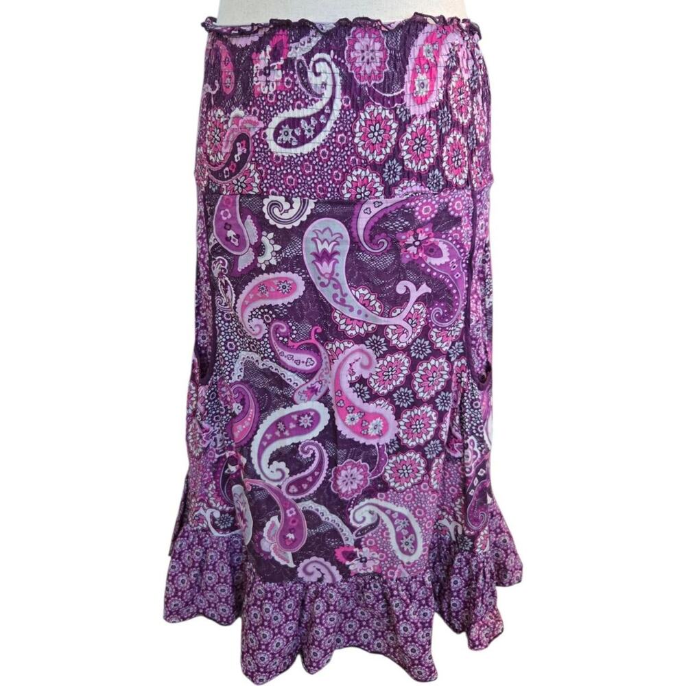 Dreamy purple paisley boho y2k